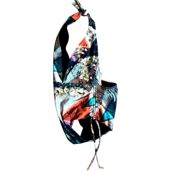 Chufy One Piece Swimsuit Size XS Printed Halter Made in Spain Stretchy Fabric - Picture 8 of 16